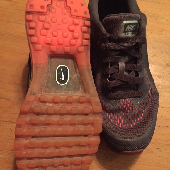 Nike Air Max 2014 Volt Orange Running Shoes - Picture 4 of 6